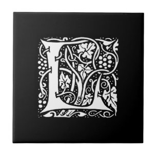 Azulejo Monograma Antiguo L Art Nouveau