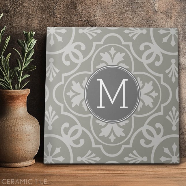 Azulejo Monograma de Personalizado de patrones de mosaico  (Custom Tile)