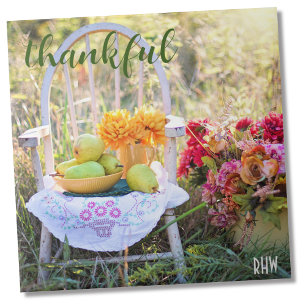 Azulejo Monograma, Flores Silvestres De Otoño Tile Cerámic