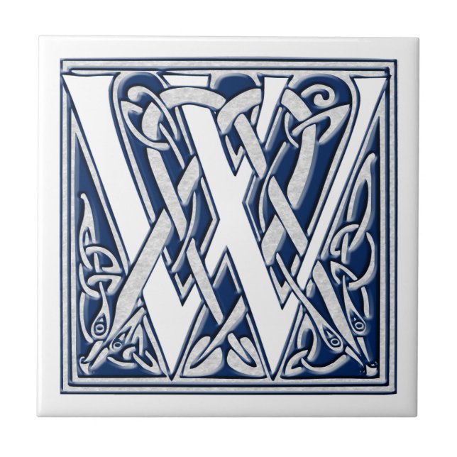Azulejo Monograma W Celta (Frente)