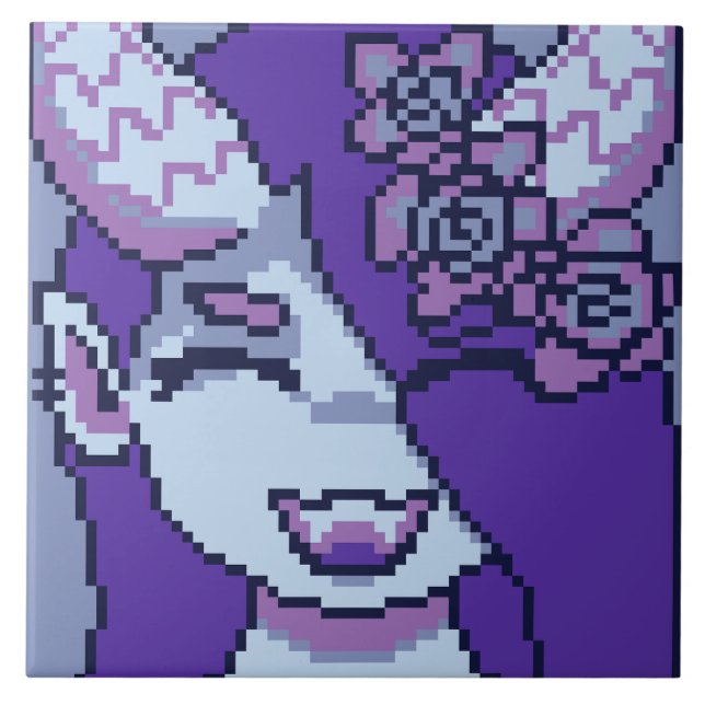 Azulejo Monstergirl Purple smile (Frente)