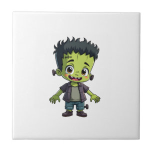 Azulejo Monstruo de Frankenstein - Dibujo animado de Hallo