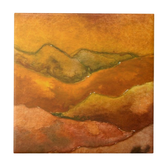 Azulejo Montañas de Apalachia en descenso en amanecer marr (Frente)