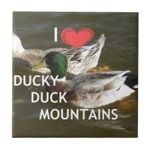 Azulejo Montañas de patos Ducky.