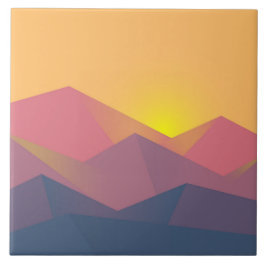 Azulejo Montañas rusticas geométricas Minimalistas