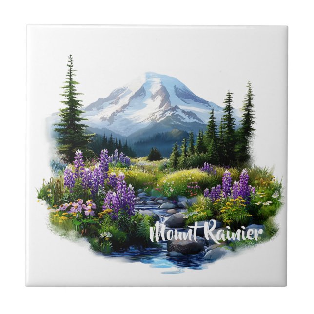 Azulejo Monte Rainier (Frente)