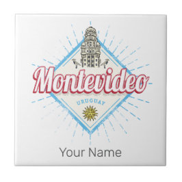 Azulejo Montevideo City Uruguay Palacio Salvo Souvenir