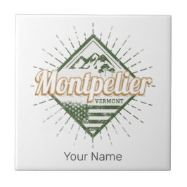 Azulejo Montpelier Vermont City Estados Unidos