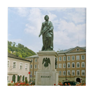 Azulejo Monumento a Mozart en Salzburgo, Austria