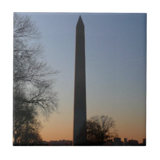 Azulejo Monumento a Washington al atardecer