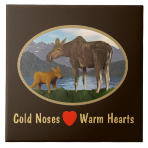 Azulejo Moose in the Meadow