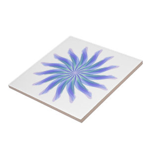 Azulejo Morado azul verde azul azul floral libre