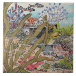 Azulejo Moray Eel Fish Marine Mural Pc.#1