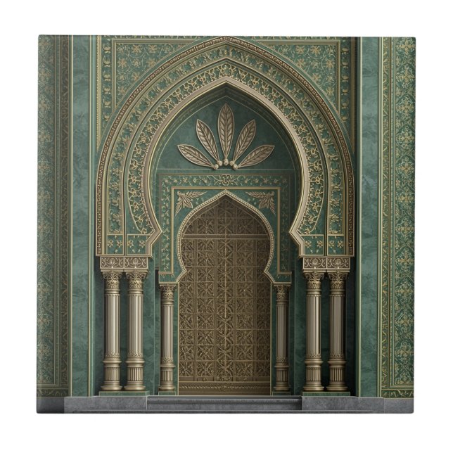 Azulejo Moroccan Ceramic Tile – Decorative Home Décor  (Frente)