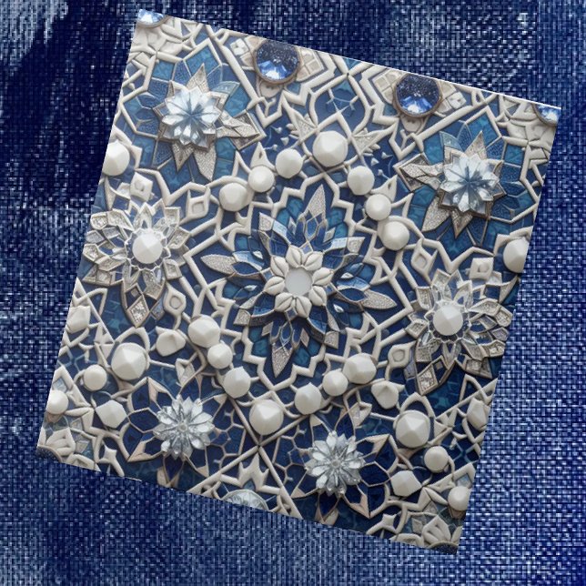 Azulejo Moroccan Mediterranean Faux Diamond Tile Pattern (Subido por el creador)