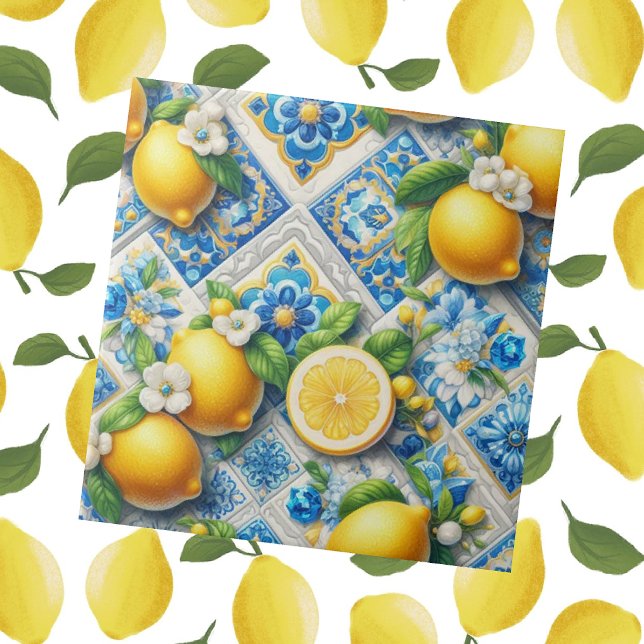 Azulejo Moroccan Mediterranean Lemons  (Subido por el creador)