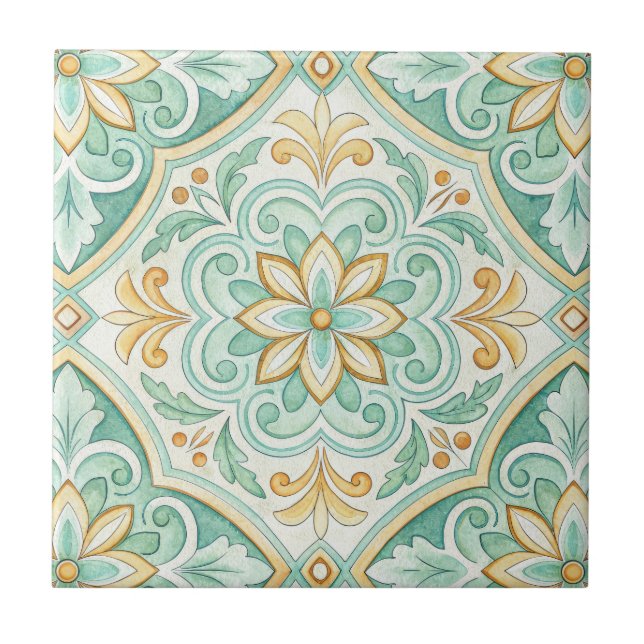 Azulejo Moroccan Tile Mediterranean Home Decor (Frente)