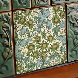 Azulejo Morris Dearle Art Nouveau Floral Victorian Repro