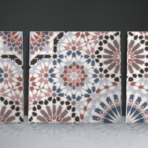 Azulejo Moruno Floral Geométrico Acento de Decorac