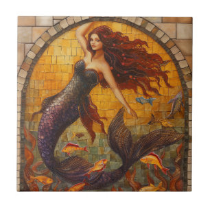 Azulejo Mosaic Mermaid