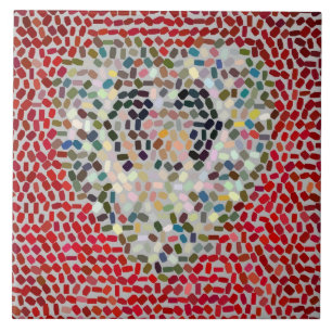Azulejo Mosaic Tile Corazón cerámica Tile