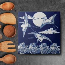 Mosaico azul y blanco de Minton de Repro Vintage