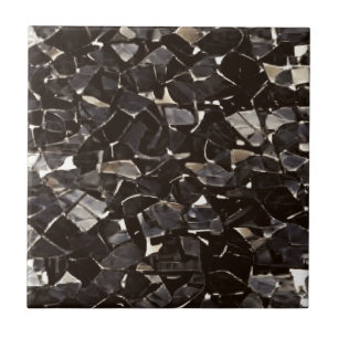 Azulejo Mosaico blanco y negro