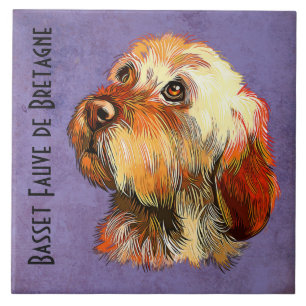Azulejo Mosaico cerámico Basset Fauve de Bretagne