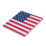 Azulejo Mosaico cerámico con bandera de los Estados Unidos<br><div class="desc">Baldosas de la Bandera de Estados Unidos - Estados Unidos de América - Bandera Americana - Patriótica - Día de la Independencia - 4 de julio - Personalizable - Elegir / Añadir su texto único / color / imagen - Hacer su regalo especial de mosaico - Redimensionar y mover o...</div>