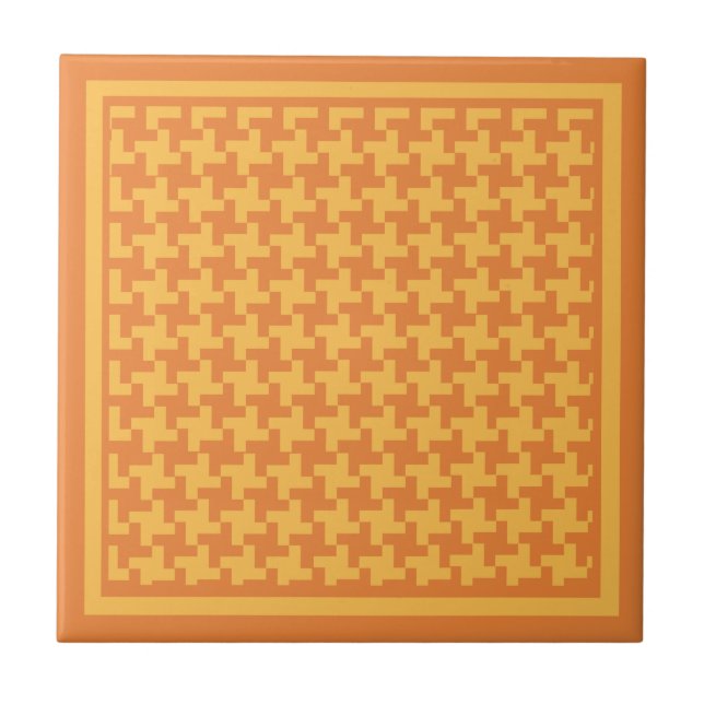 Azulejo Mosaico cerámico, control de dosel Naranja (Frente)