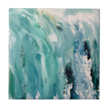 Mosaico Cerámico De Agua