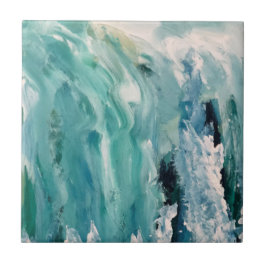 Azulejo Mosaico Cerámico De Agua