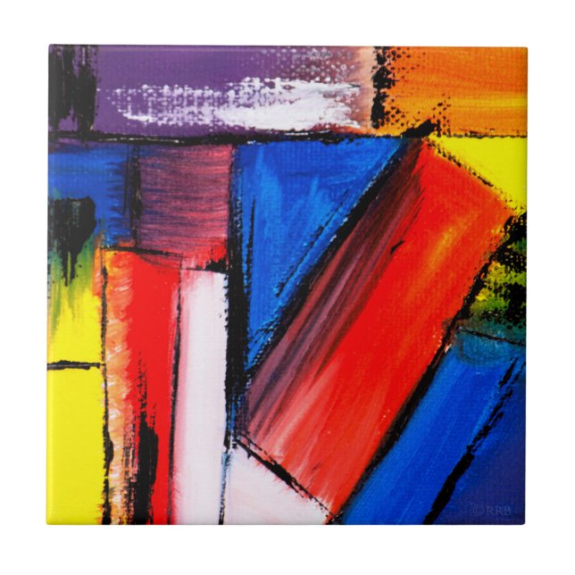 Azulejo Mosaico cerámico de arte moderno (Frente)