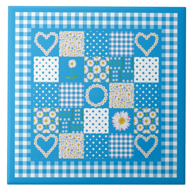 Azulejo Mosaico cerámico de bonito: Papel de imitación de  (Frente)