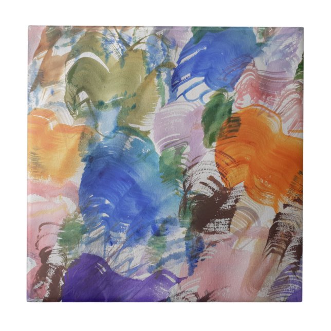 Azulejo Mosaico cerámico de color (Frente)