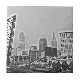 Azulejo Mosaico cerámico de contraste de Cleveland