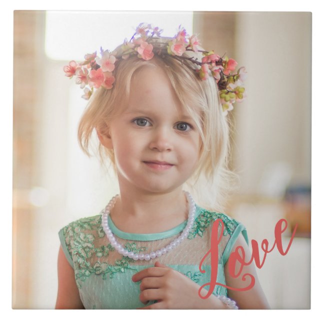 Azulejo Mosaico cerámico de fotografía personalizado (Frente)