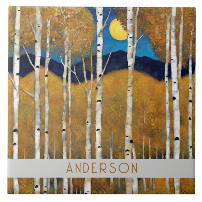 Azulejo Mosaico cerámico de montaña moderno (Frente)