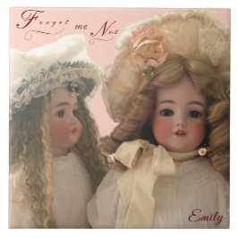 Azulejo Mosaico cerámico de muñecas antiguas personalizada