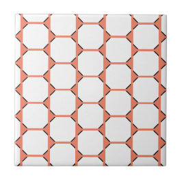 Azulejo Mosaico cerámico de salmón, pequeño (4,25" x 4,25"