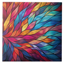 Azulejo Mosaico cerámico de vidrio manchado radiante