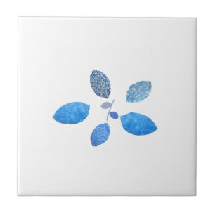 Azulejo Mosaico Cerámico Floral Inclinado