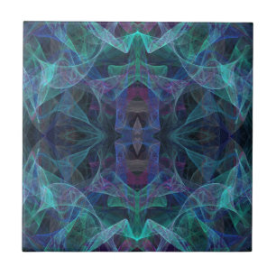 Azulejo Mosaico Cerámico Fractal de patrón continuo