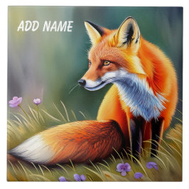Azulejo Mosaico cerámico infantil Fox personalizado