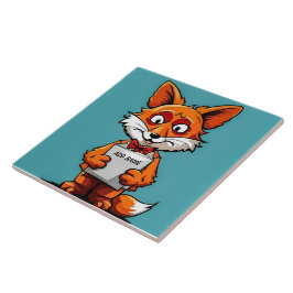 Azulejo Mosaico cerámico infantil Fox personalizado