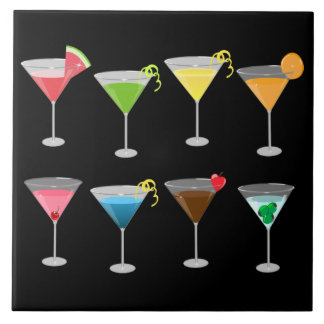 Azulejo Mosaico cerámico Martinis