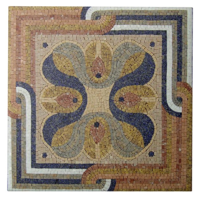Azulejo Mosaico cerámico - Modelo Mosaico Mediterráneo (Frente)