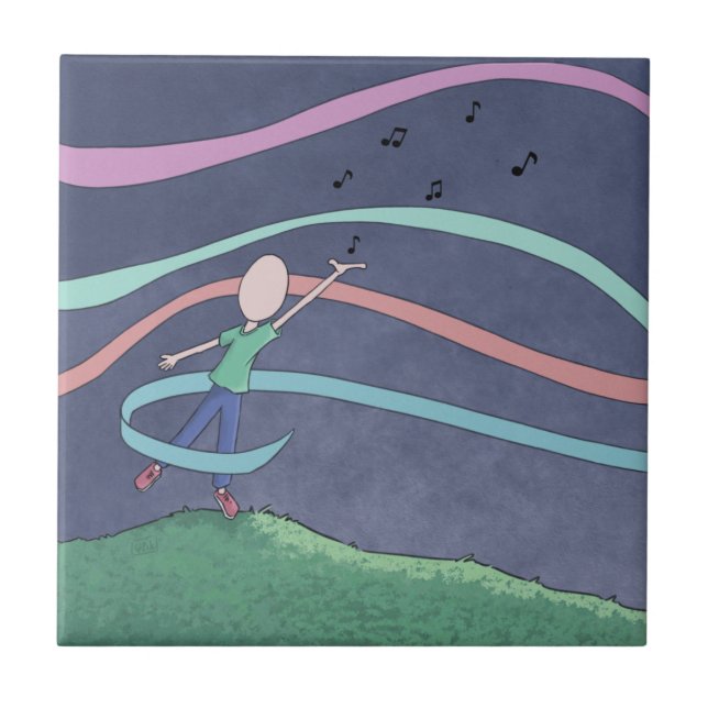 Azulejo Mosaico cerámico musical (Frente)