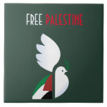 Azulejo Mosaico cerámico palestino libre - Casa de arte po<br><div class="desc">Baldosa cerámica palestina libre - Decoración de arte político en casa Muestra tu apoyo con esta tela cerámica palestina libre, con un diseño audaz y significativo. Perfecto para decoración casera, eventos de activismo, o como pieza de declaración, esta cerámica duradera simboliza solidaridad, justicia y paz. Un regalo meditado para los...</div>