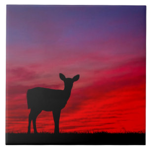 Azulejo Mosaico cerámico para bebés venados